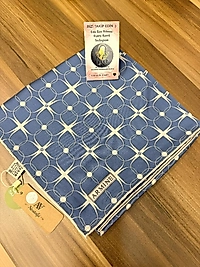 "İndigo Mavi"ARMİNE SURA İPEK ÖZEL NOSTALJİ SERİSİ 9207 80