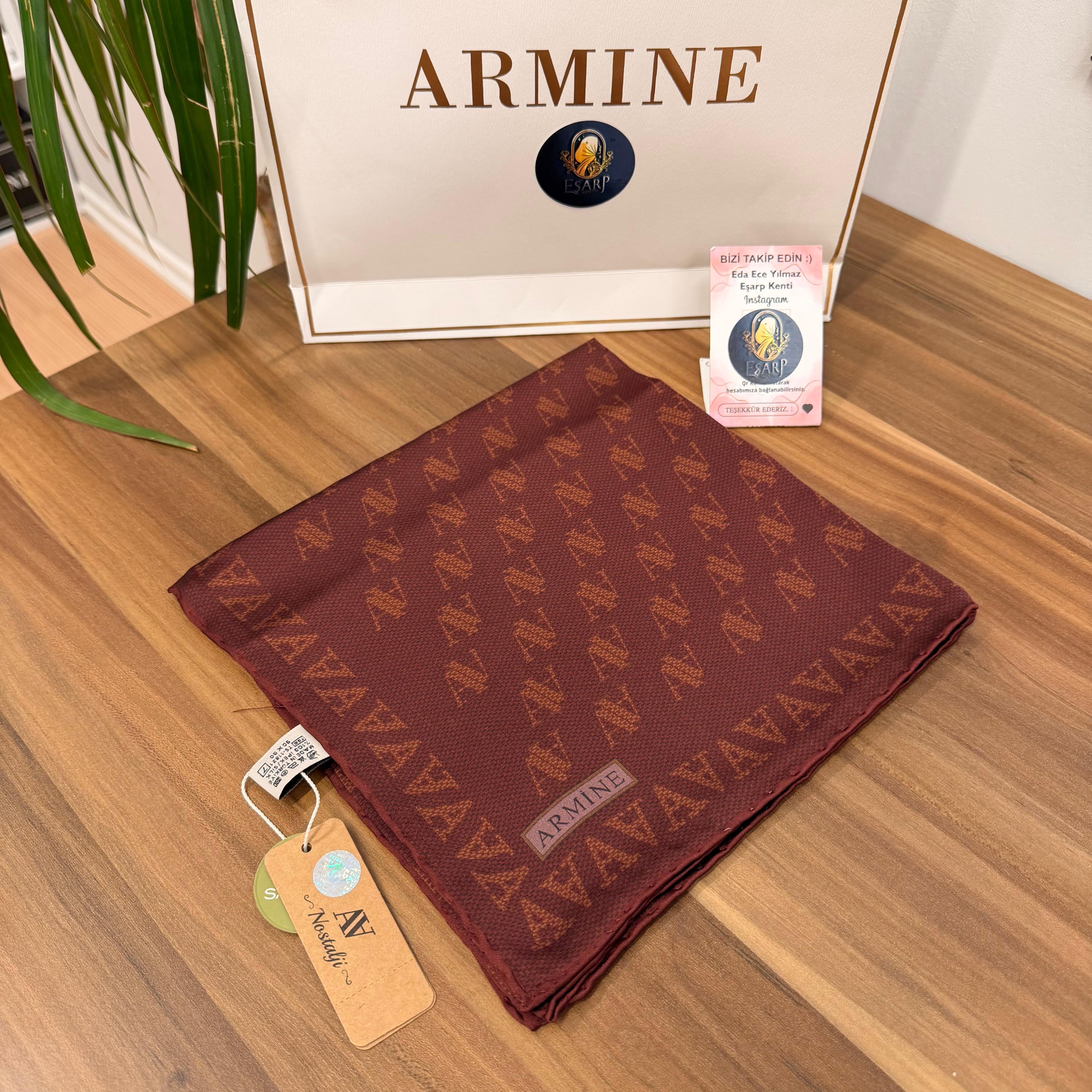 ARMİNE SURA İPEK ÖZEL ÜRETİM NOSTALJİ SERİSİ (Bordo) 9412 04