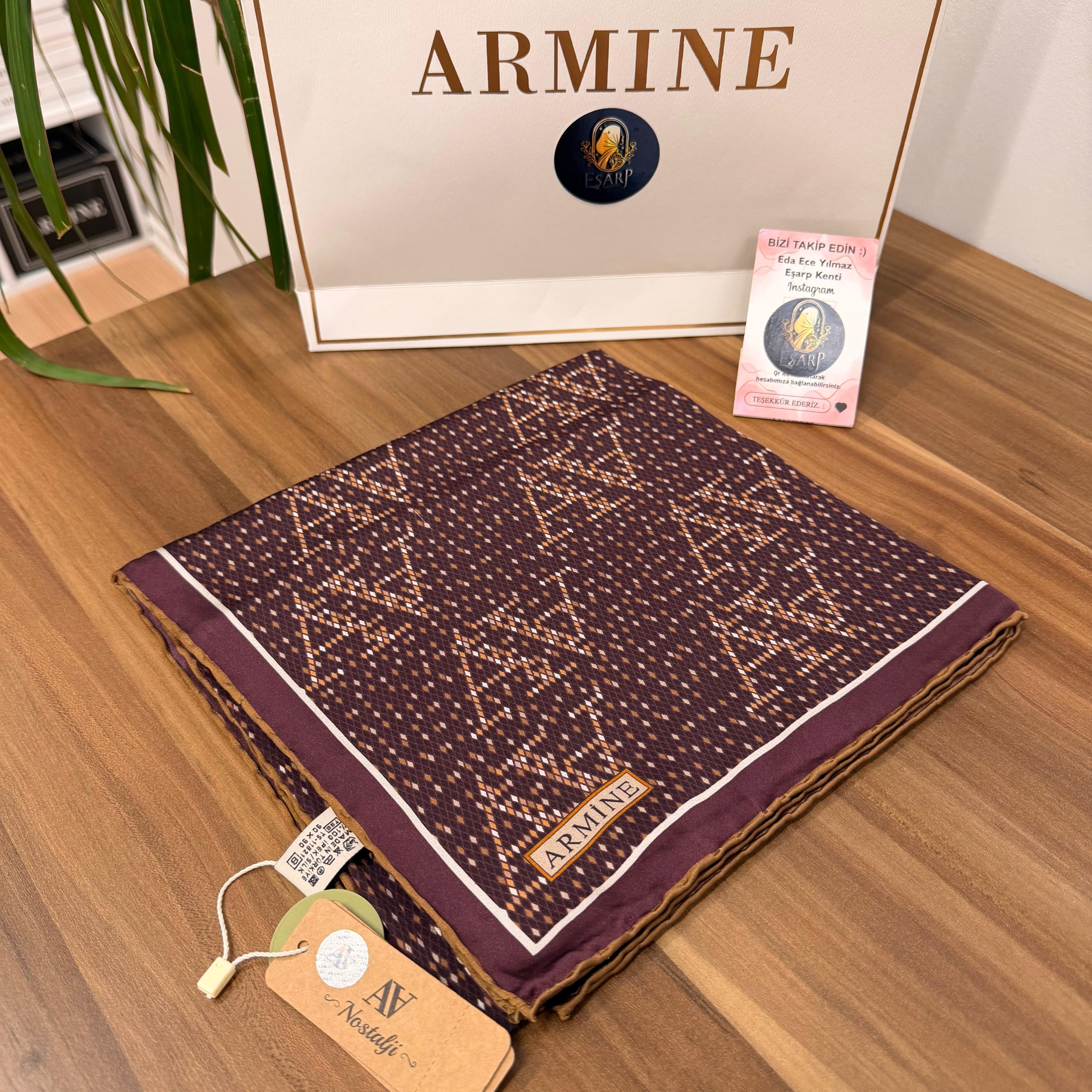 ARMİNE SURA İPEK ÖZEL ÜRETİM NOSTALJİ SERİSİ 9228 80