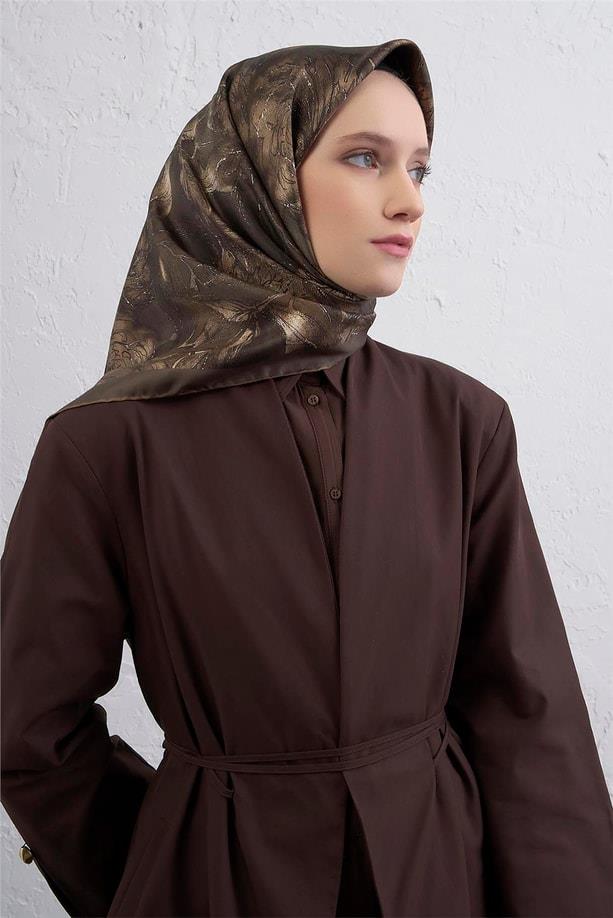 ARMİNE SURA İPEK ÖZEL ÜRETİM NOSTALJİ SERİSİ (Haki Yeşil) 9409 84