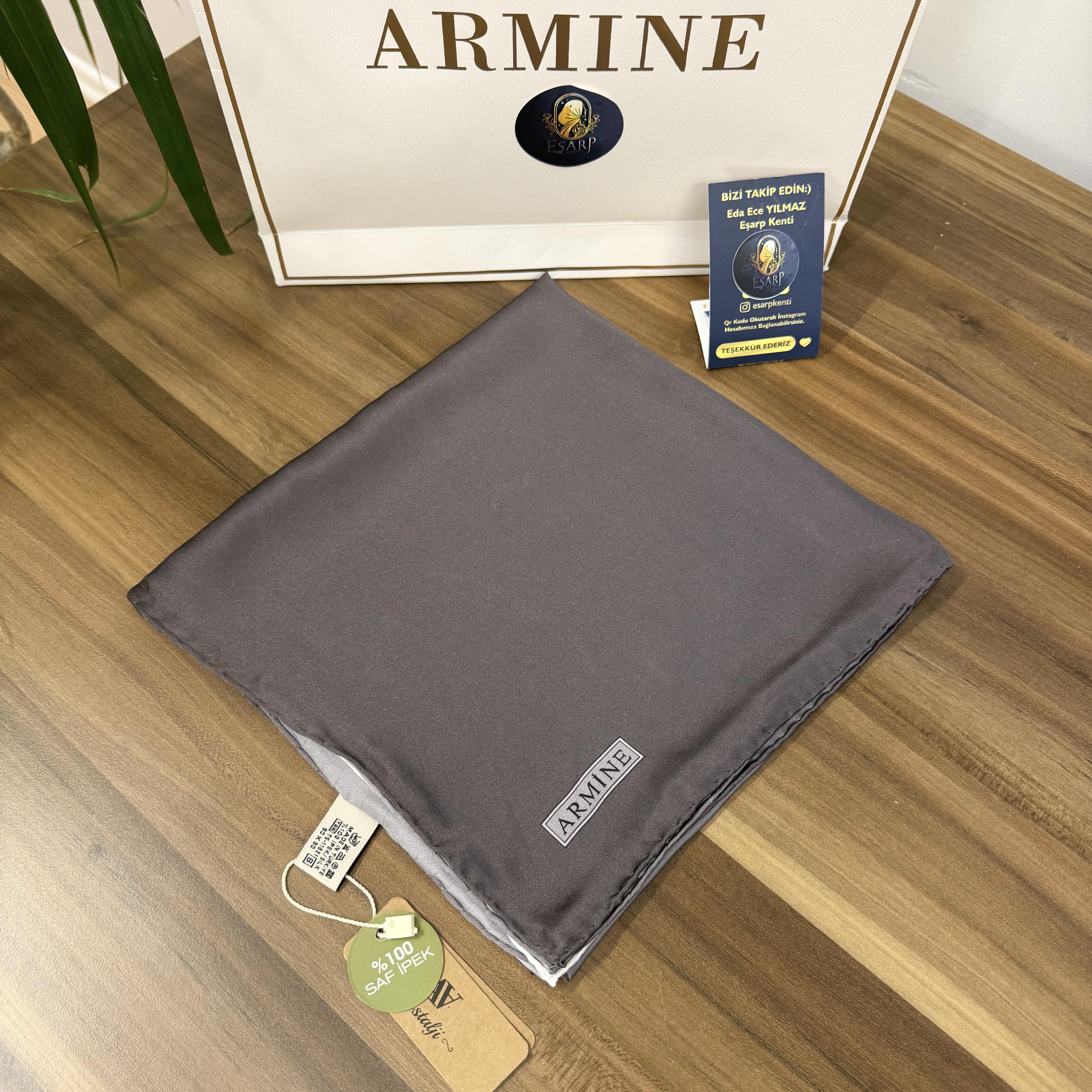 ARMİNE SURA İPEK ÖZEL ÜRETİM NOSTALJİ SERİSİ (GRİ Degrade) 8971 83